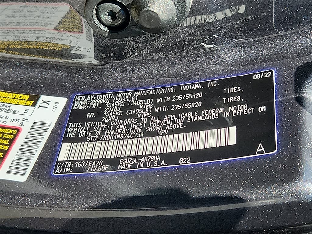 2022 Toyota Highlander XSE 16