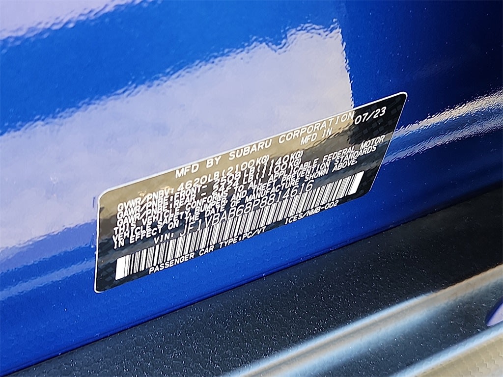 2023 Subaru WRX Base 16