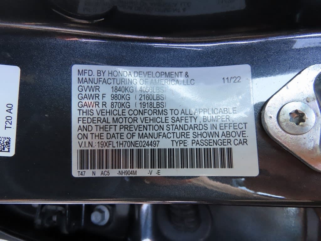 2022 Honda Civic EX-L 20