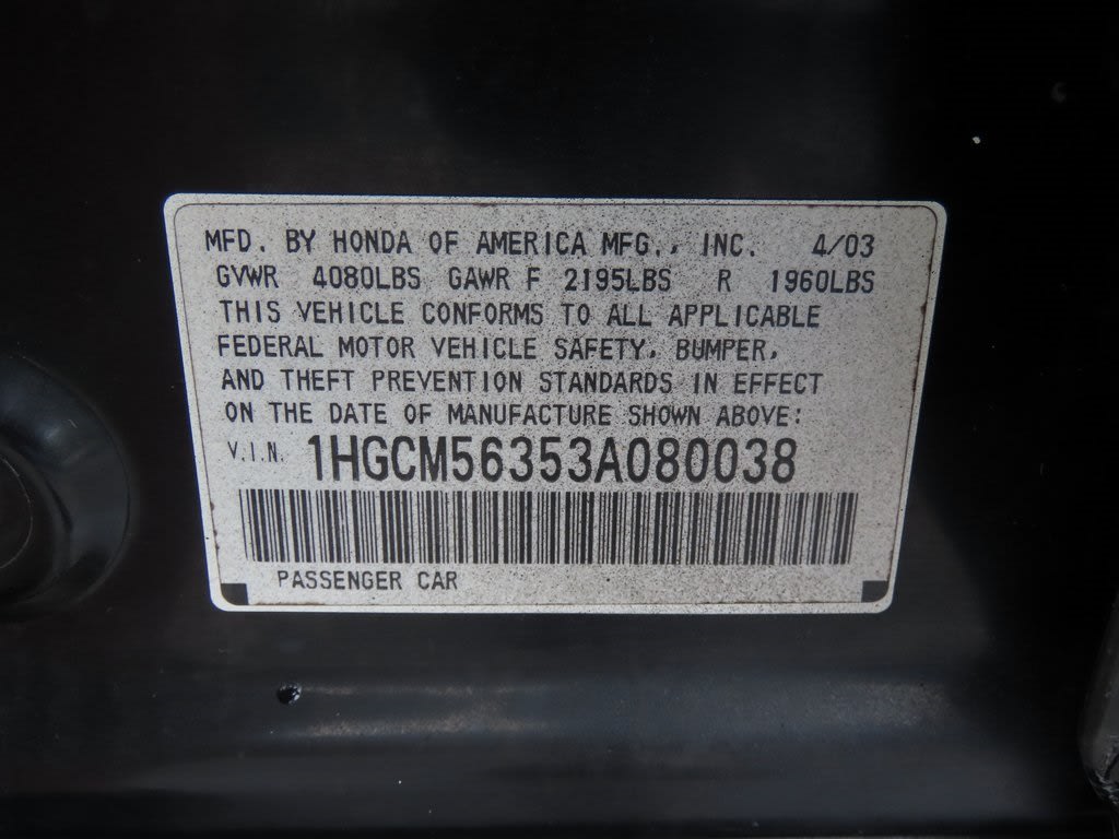 Thumbnail: 2003 Honda Accord - 18