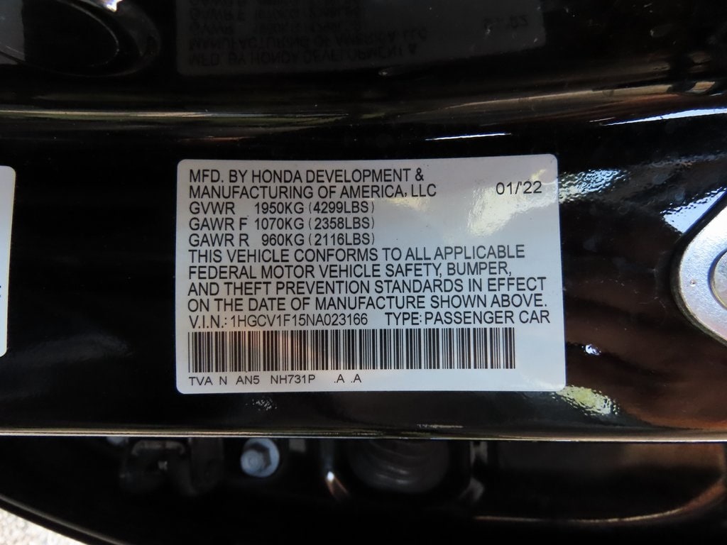 2022 Honda Accord LX 17