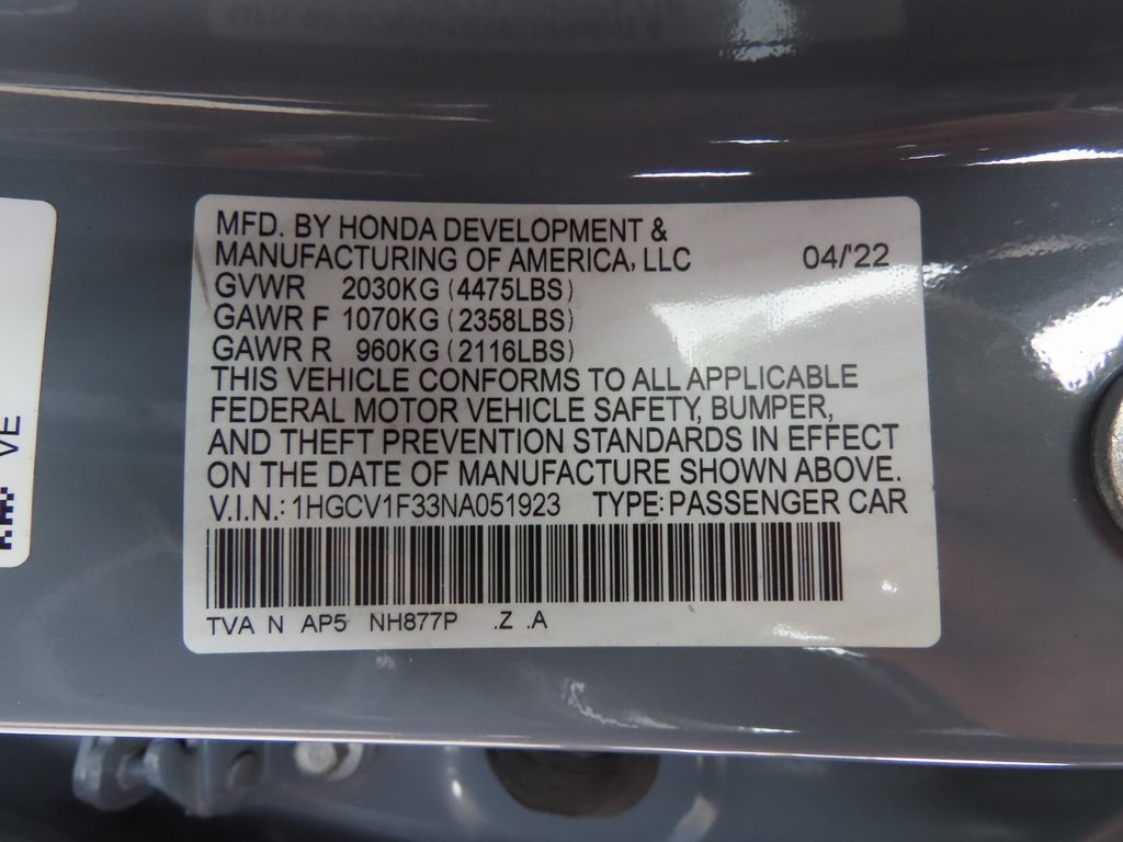 2022 Honda Accord Sport 16