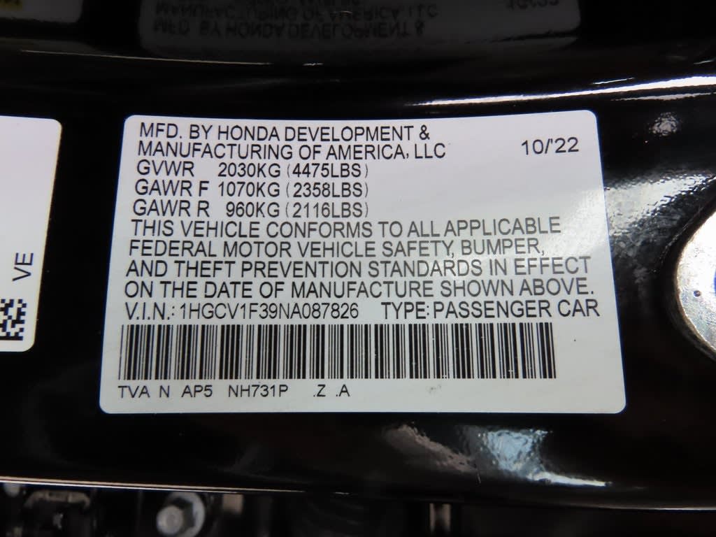 2022 Honda Accord Sport 18