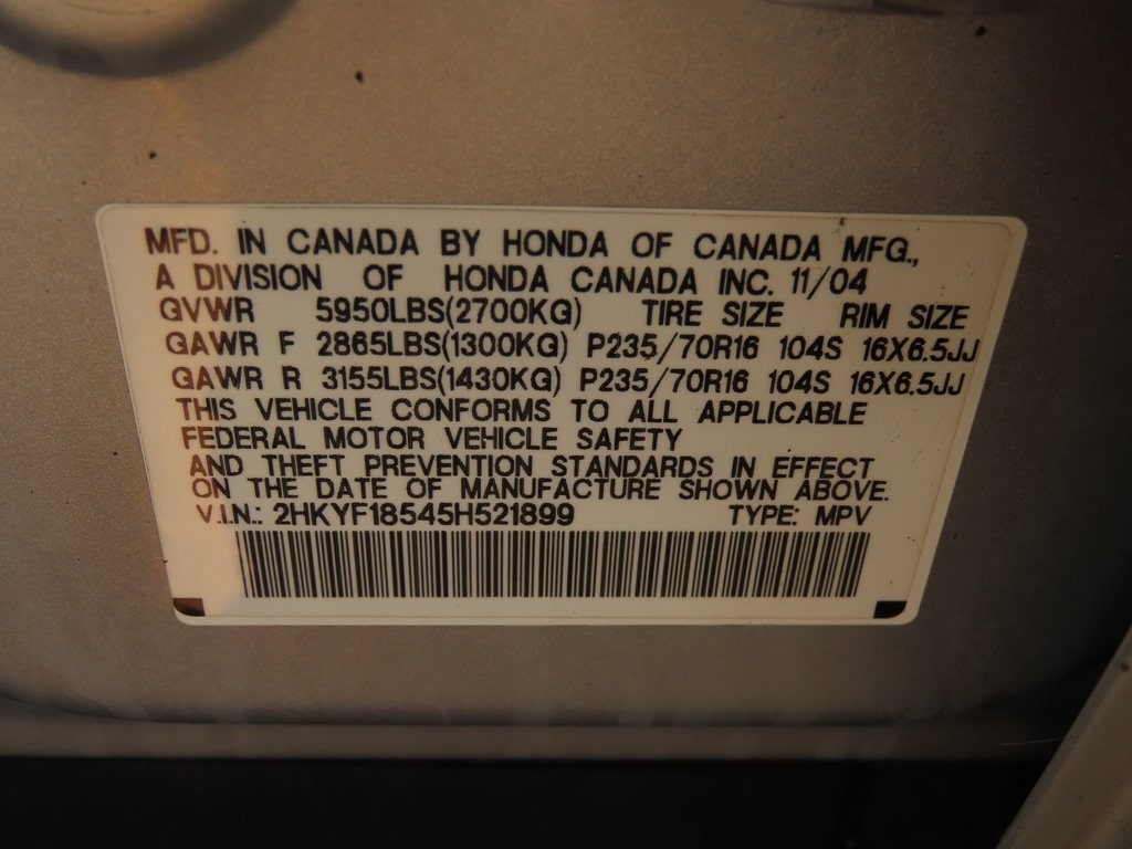 2005 Honda Pilot EX-L 28