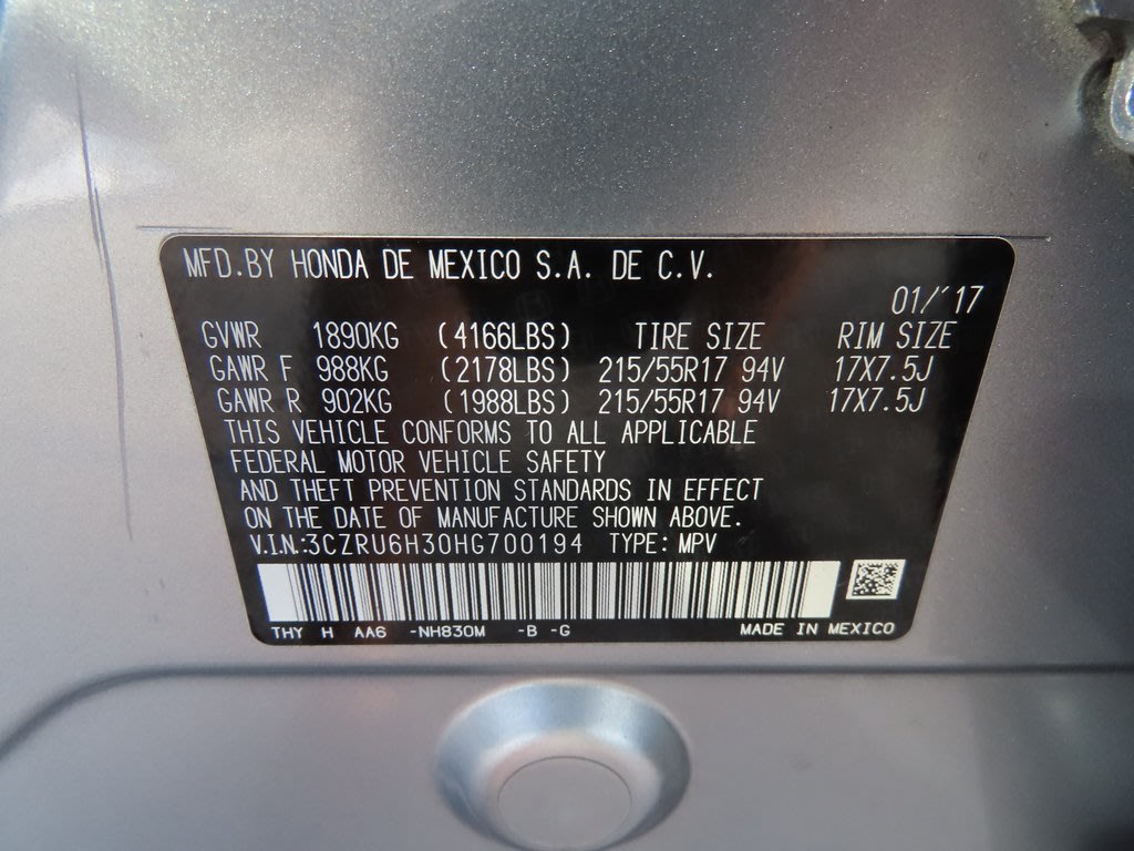2017 Honda HR-V LX 16