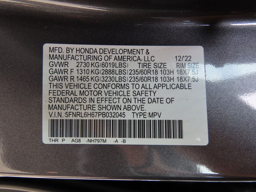 Thumbnail: 2023 Honda Odyssey - 17