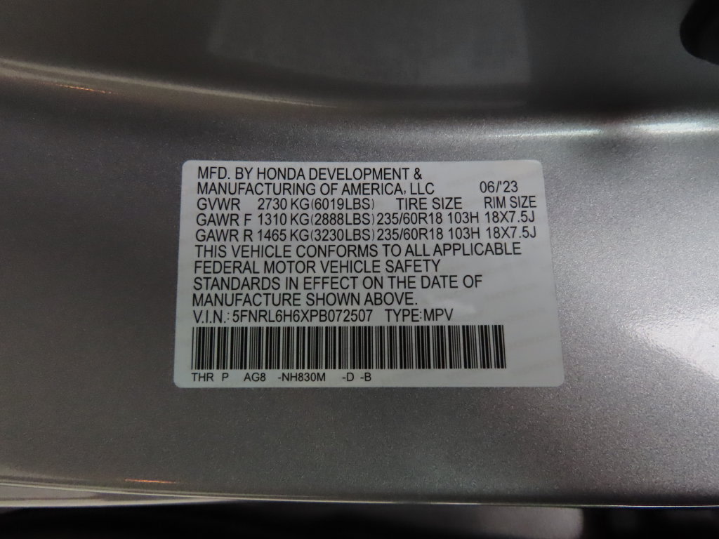 Thumbnail: 2023 Honda Odyssey - 18