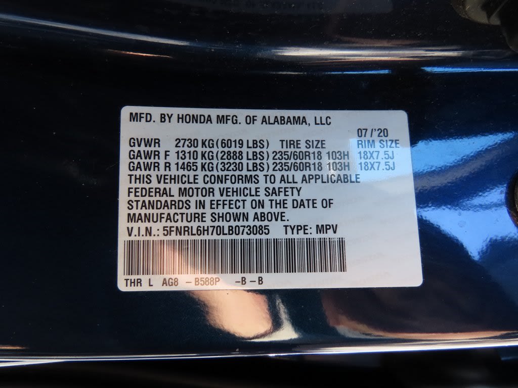 Thumbnail: 2020 Honda Odyssey - 17