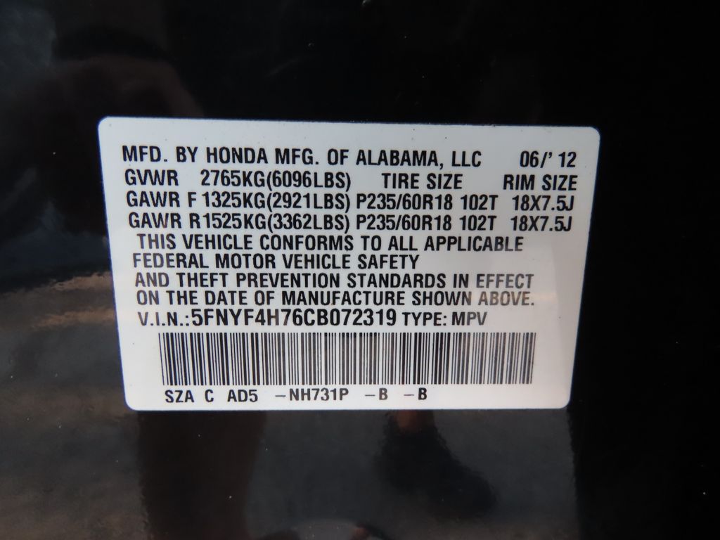 Thumbnail: 2012 Honda Pilot - 32