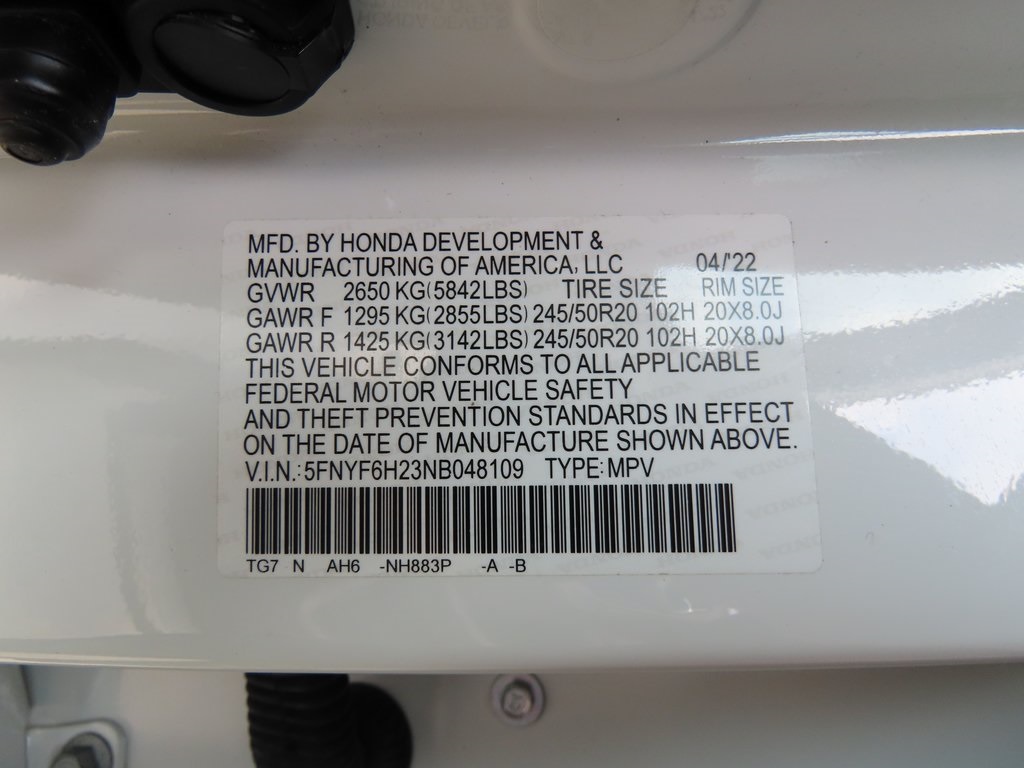 2022 Honda Pilot SE 18
