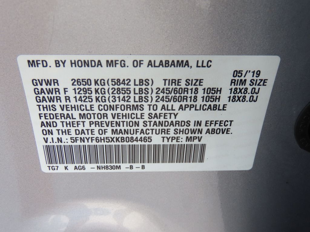 Thumbnail: 2019 Honda Pilot - 16