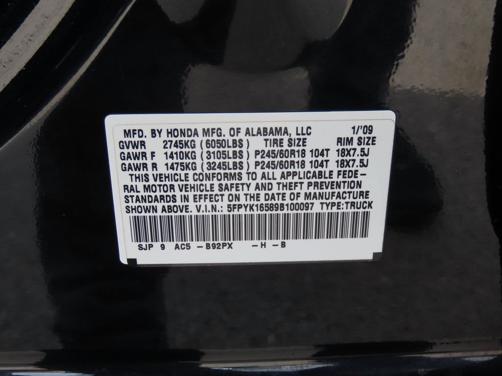 Thumbnail: 2009 Honda Ridgeline - 19