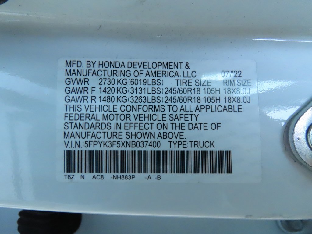 Thumbnail: 2022 Honda Ridgeline - 20