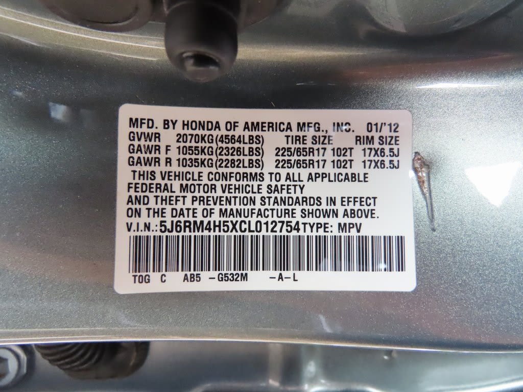 2012 Honda CR-V EX 15