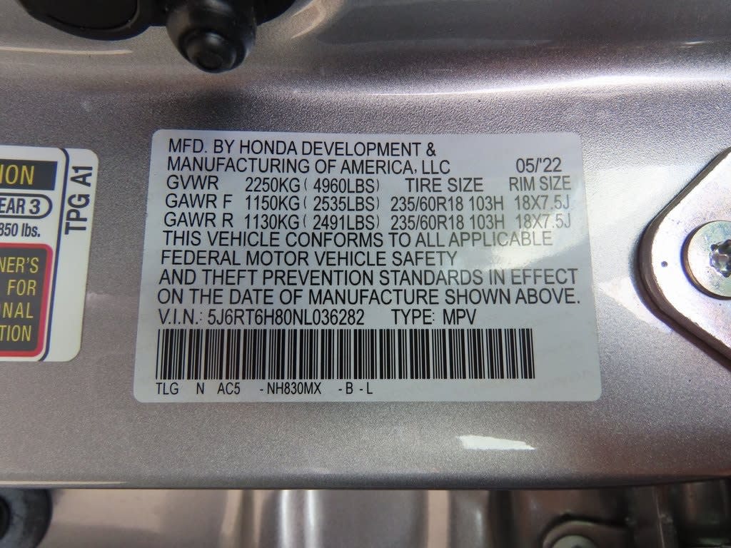 2022 Honda CR-V EX-L 18