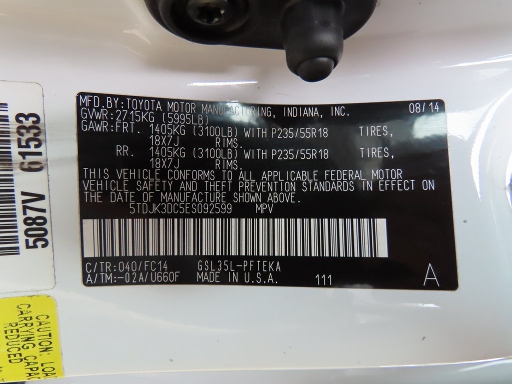 Thumbnail: 2014 Toyota Sienna - 18