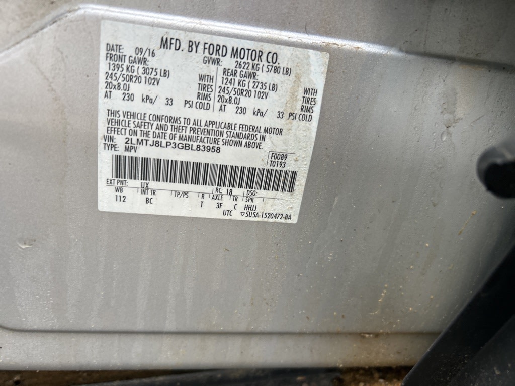 Thumbnail: 2016 Lincoln MKX - 11