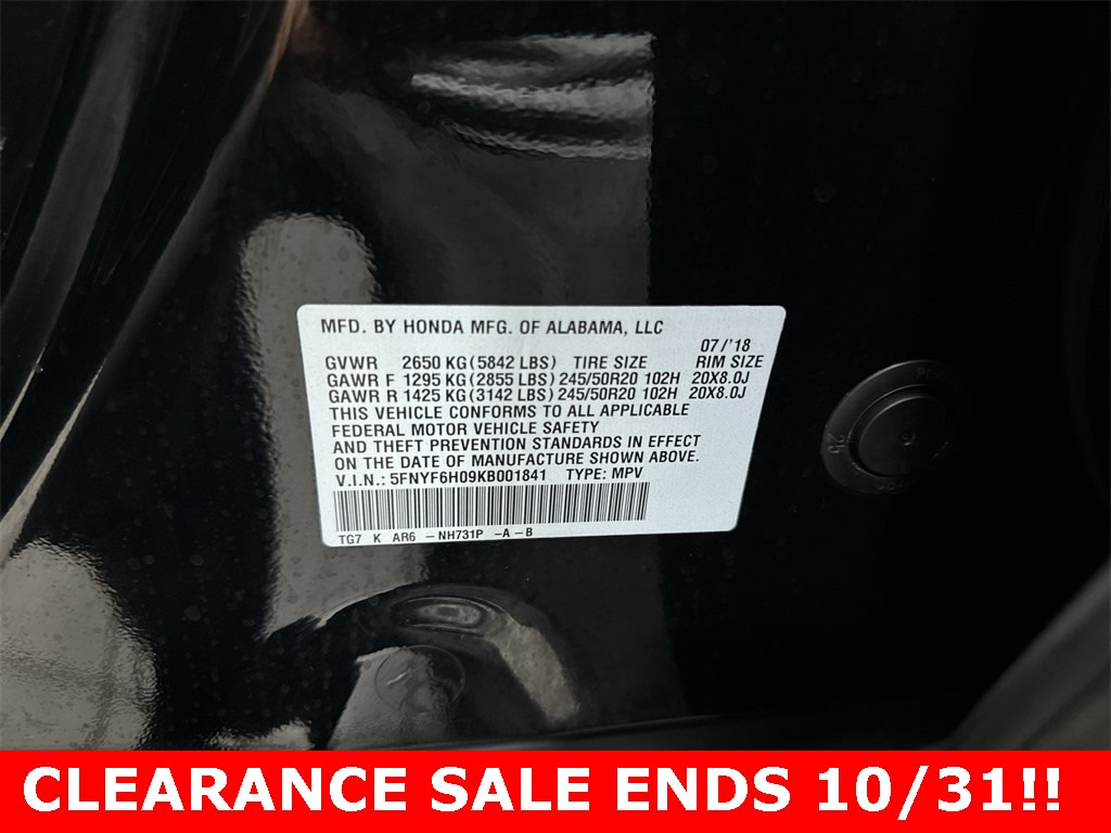 Thumbnail: 2019 Honda Pilot - 12