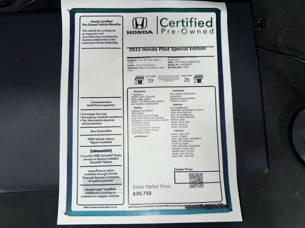 Thumbnail: 2022 Honda Pilot - 18