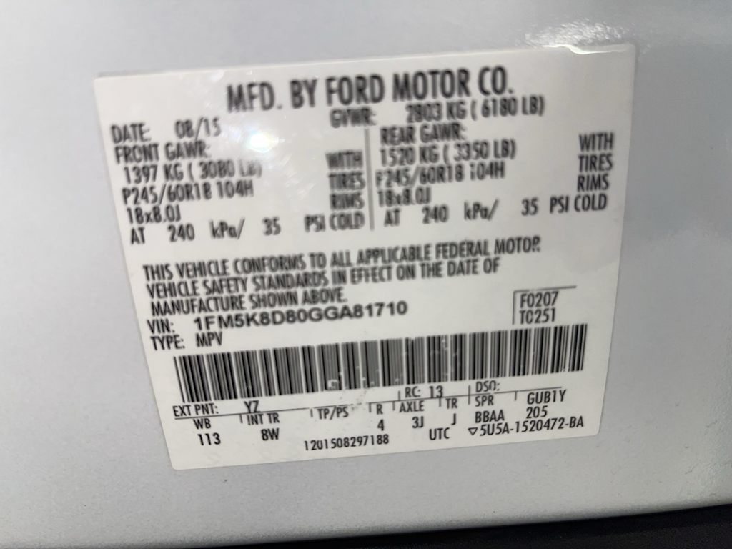 Thumbnail: 2016 Ford Explorer - 17