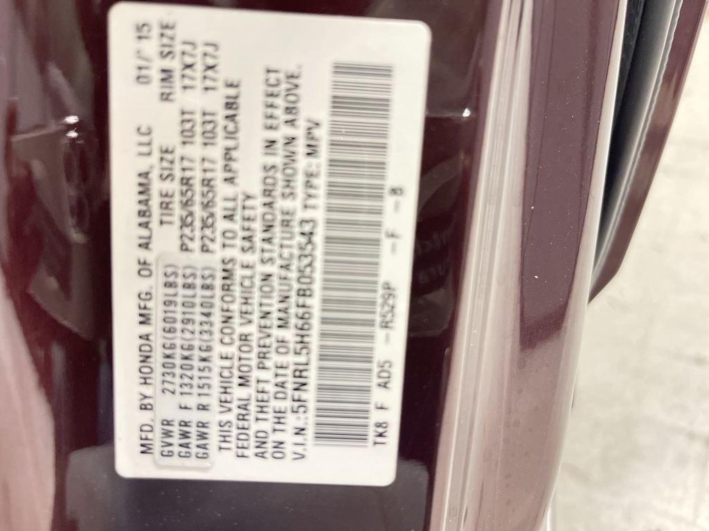 Thumbnail: 2015 Honda Odyssey - 18
