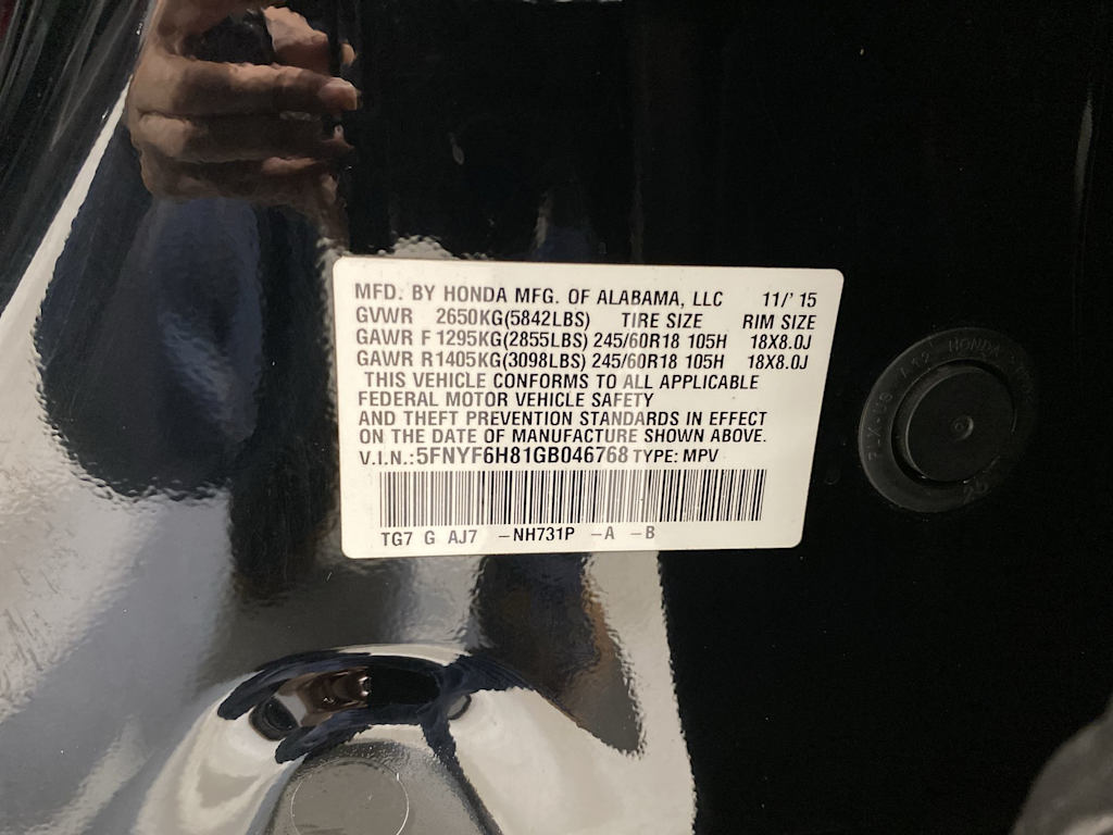 2016 Honda Pilot EX-L 18