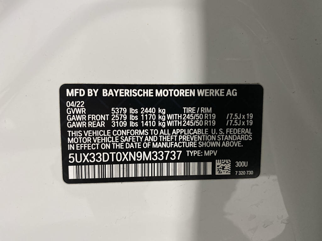 2022 BMW X4 xDrive30i 17