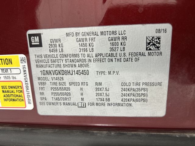 Thumbnail: 2017 Chevrolet Traverse - 17