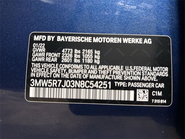 2022 BMW 3 Series 330xi 19