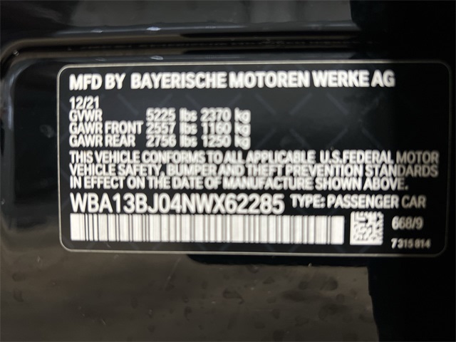 2022 BMW 5 Series 530xi 19