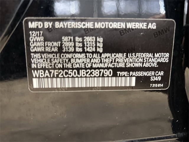 2018 BMW 7 Series 750i 17