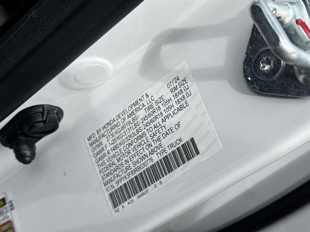 2024 Honda Ridgeline Black Edition 15
