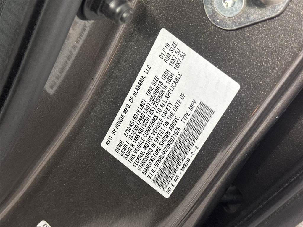 Thumbnail: 2019 Honda Odyssey - 12