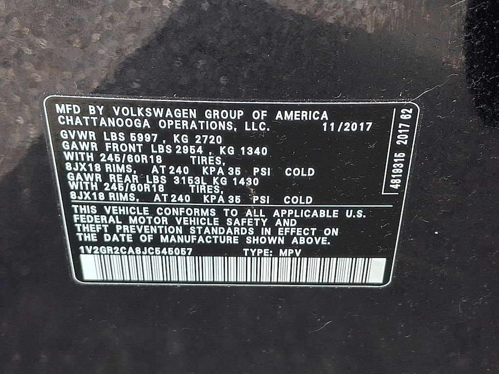 Thumbnail: 2018 Volkswagen Atlas - 15