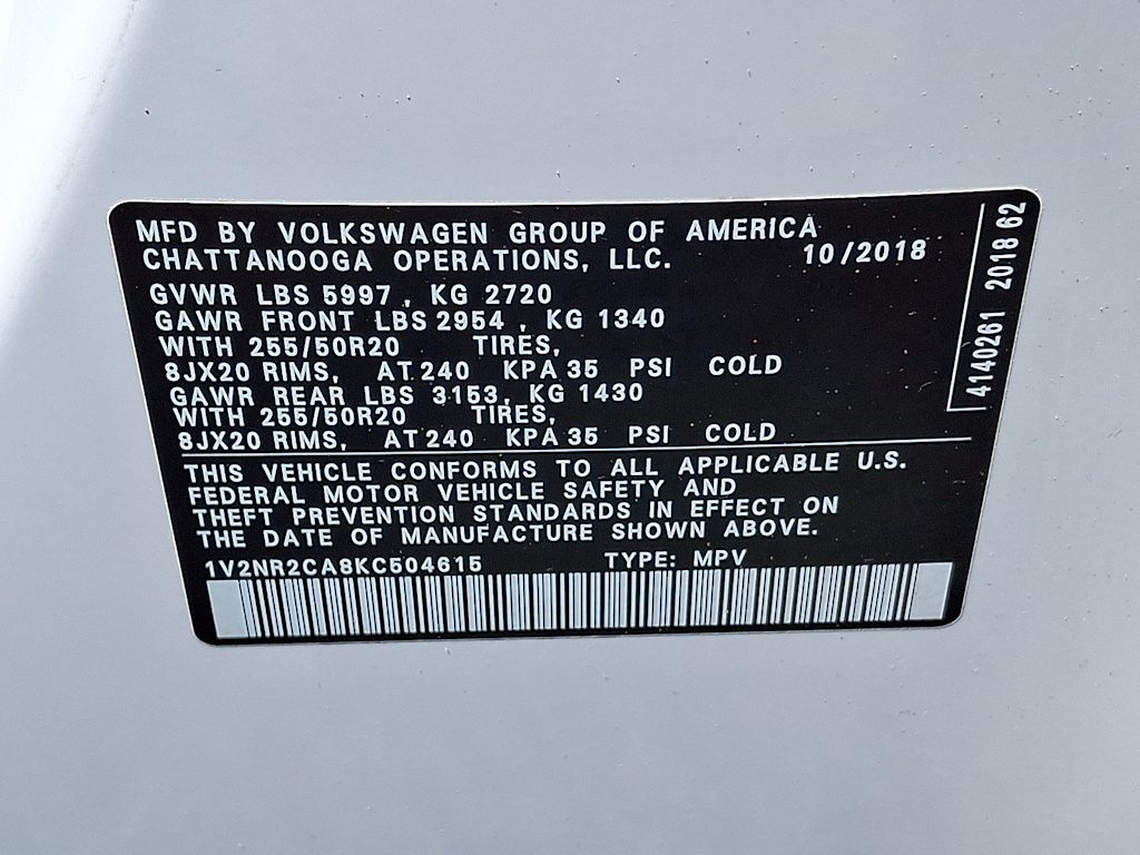 Thumbnail: 2019 Volkswagen Atlas - 14