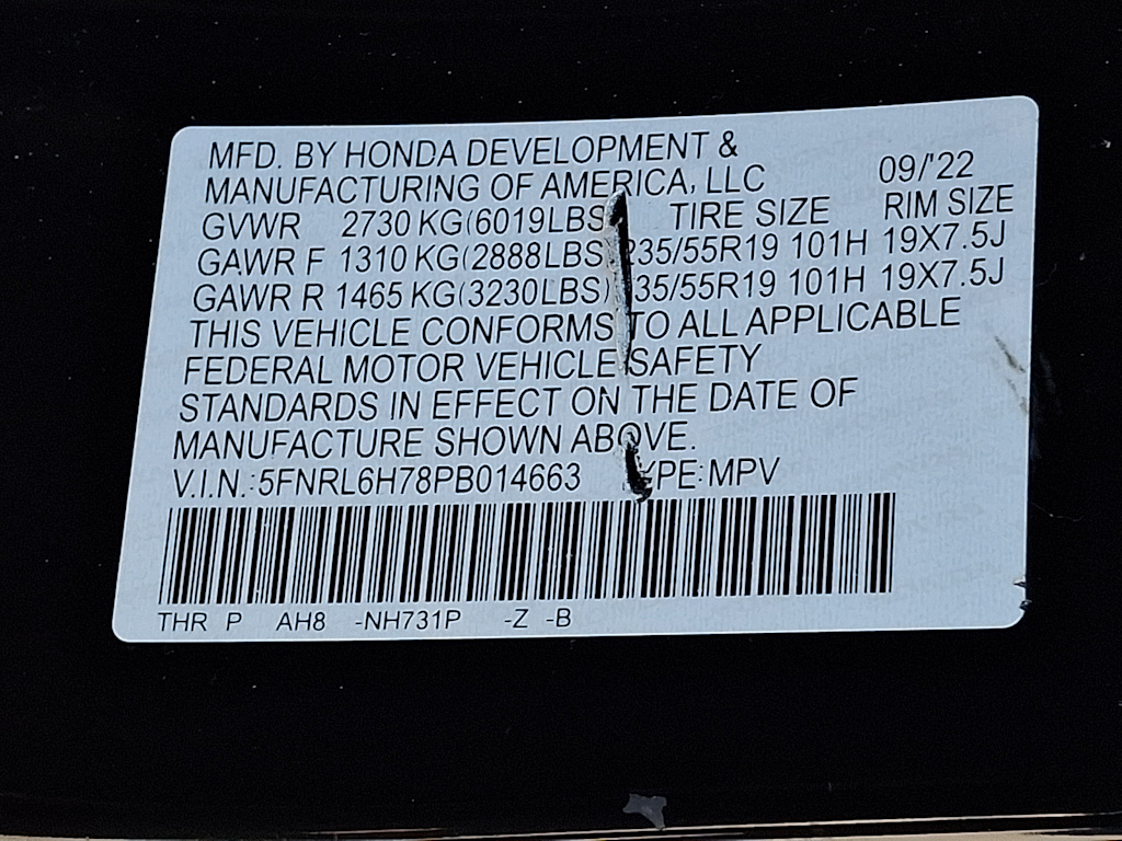 Thumbnail: 2023 Honda Odyssey - 11