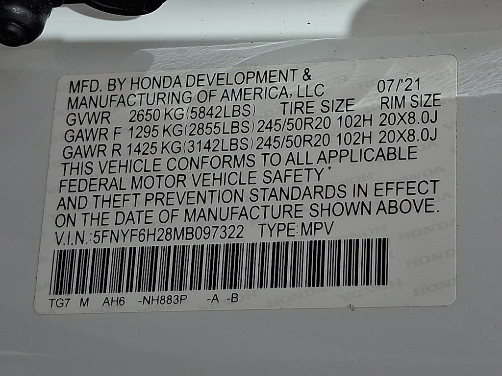 Thumbnail: 2021 Honda Pilot - 14