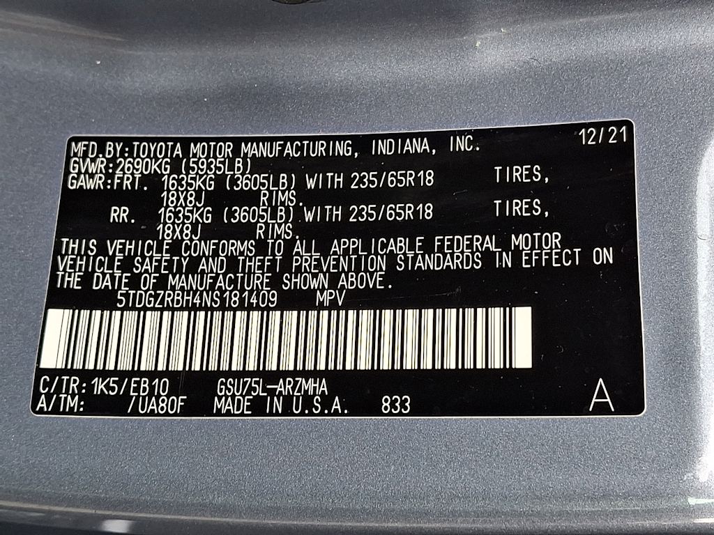 Thumbnail: 2022 Toyota Highlander - 13