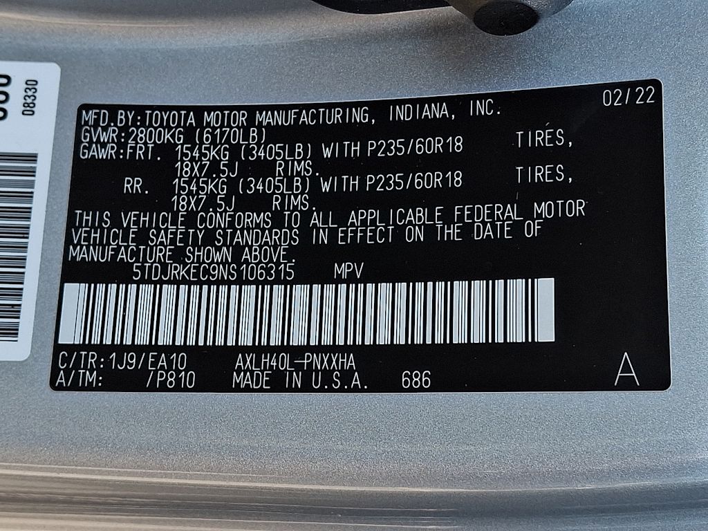 Thumbnail: 2022 Toyota Sienna - 13