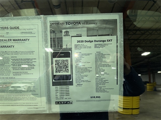 2020 Dodge Durango SXT 17