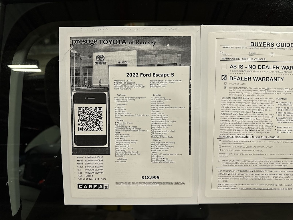 Thumbnail: 2022 Ford Escape - 14