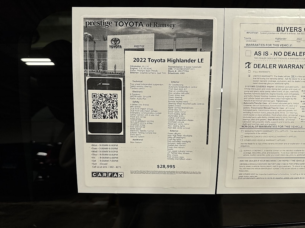 Thumbnail: 2022 Toyota Highlander - 13