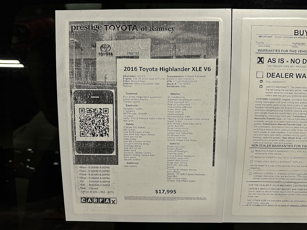 Thumbnail: 2016 Toyota Highlander - 18