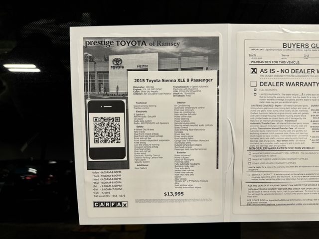 Thumbnail: 2015 Toyota Sienna - 12