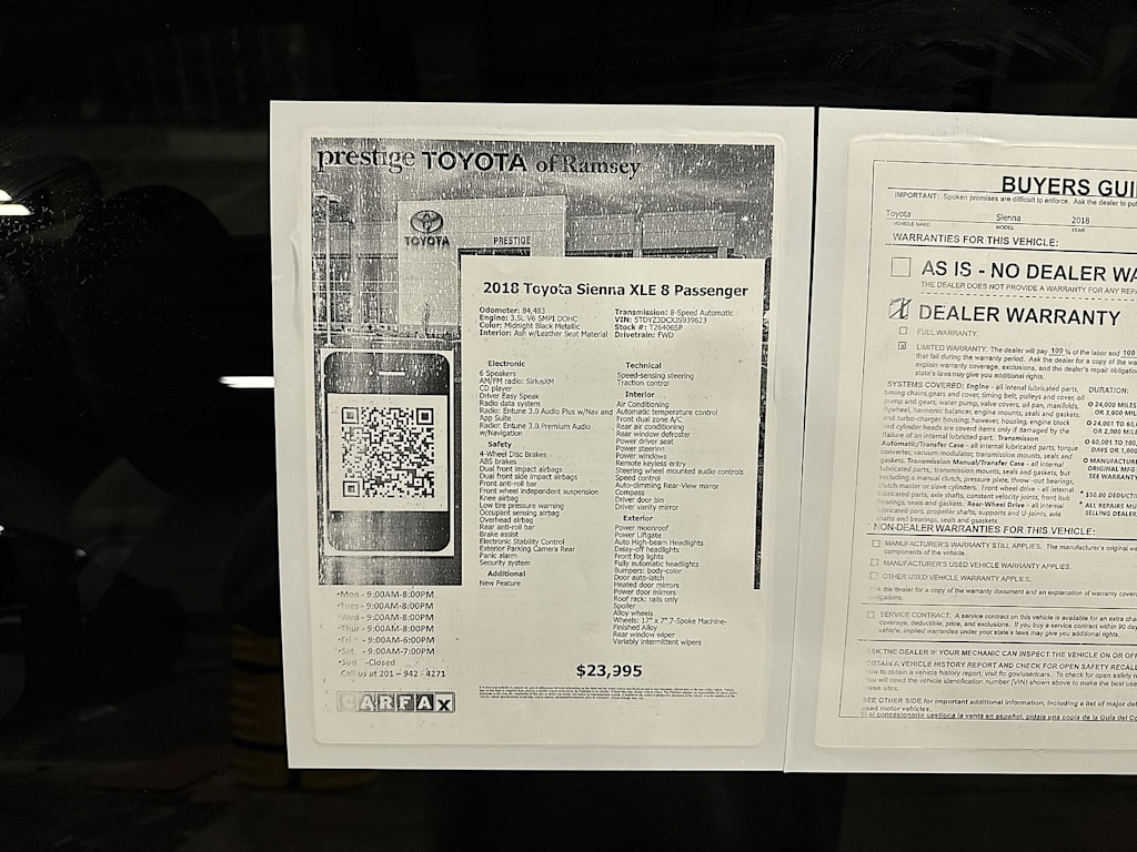 Thumbnail: 2018 Toyota Sienna - 16