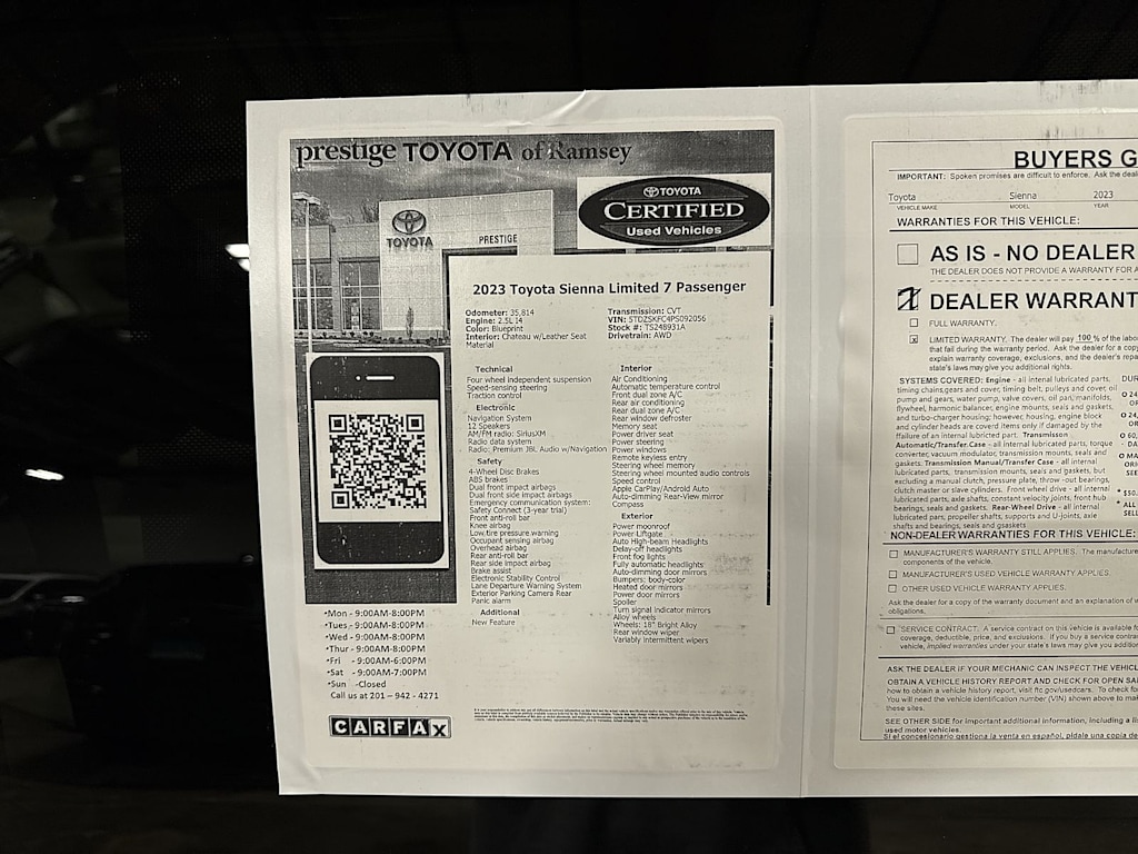 Thumbnail: 2023 Toyota Sienna - 16