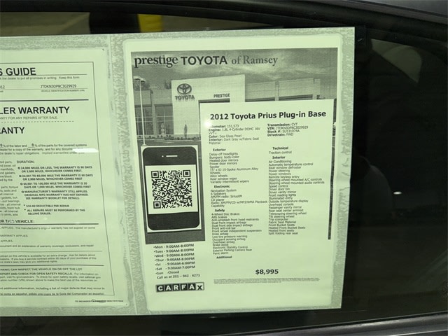 2012 Toyota Prius Plug-in 16