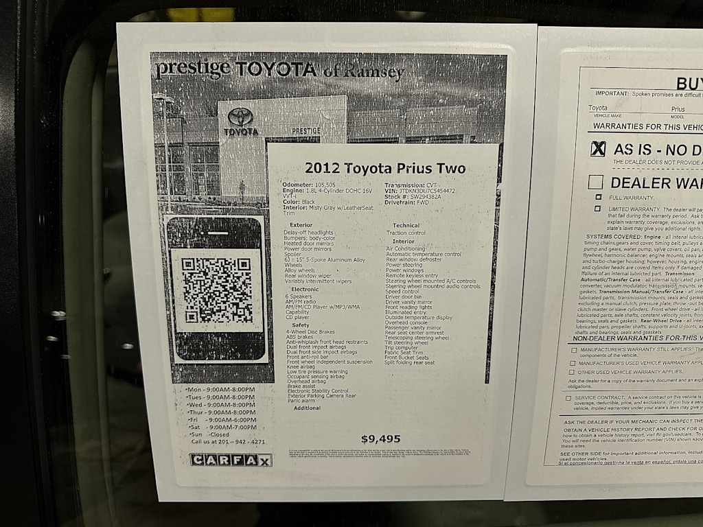 Thumbnail: 2012 Toyota Prius - 16