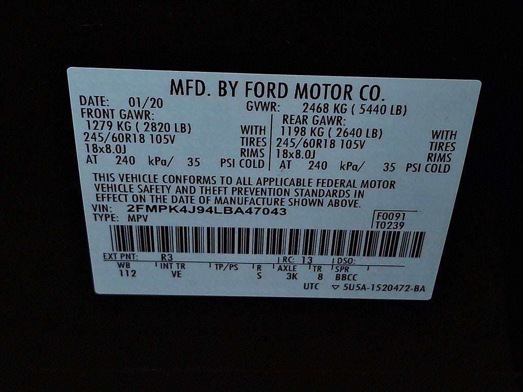 Thumbnail: 2020 Ford Edge - 12