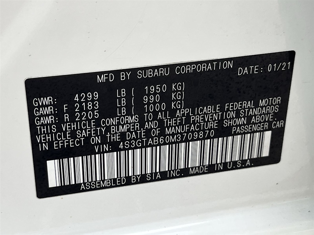 2021 Subaru Impreza Base 15